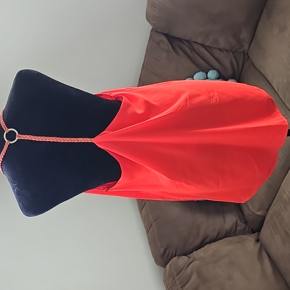 NWT Collective Concepts Bright Coral Blouse, Size Medium - Picture 3 of 6